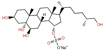 (25S)-5a-Cholestane-3b,5,6b,15a,26-pentol 15-sulfate